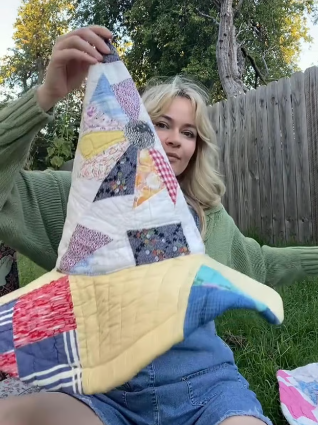 đź§™The Quilted Witch Hat | Handcrafted Folk Art Hat