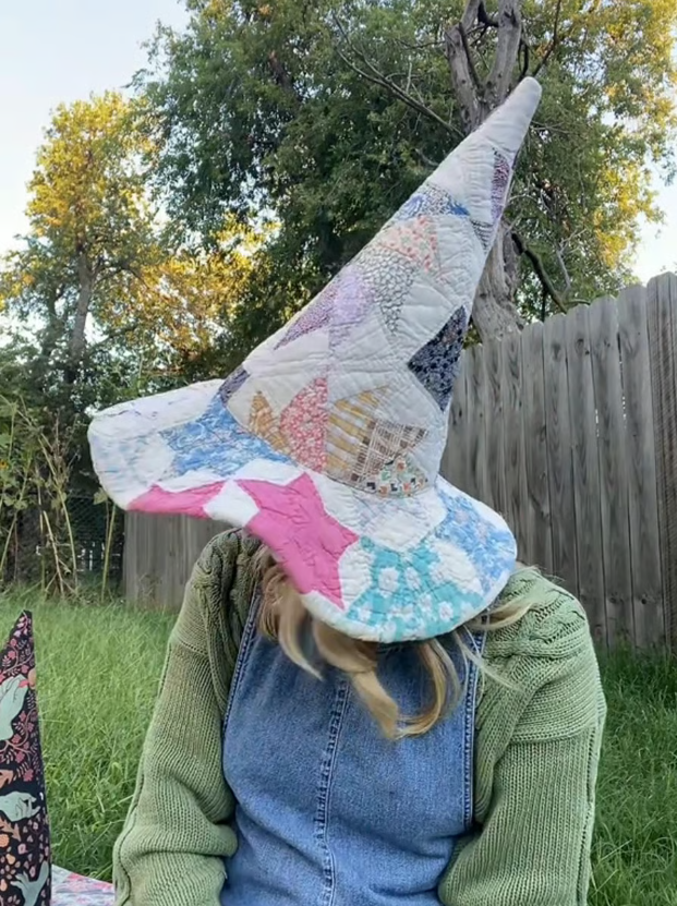 đź§™The Quilted Witch Hat | Handcrafted Folk Art Hat