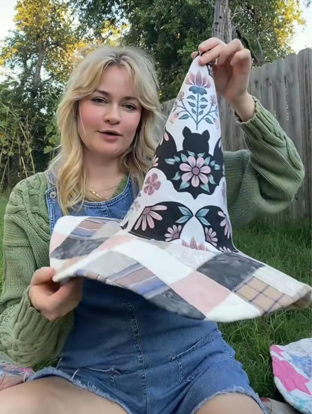 đź§™The Quilted Witch Hat | Handcrafted Folk Art Hat