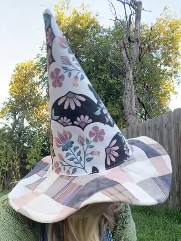 đź§™The Quilted Witch Hat | Handcrafted Folk Art Hat