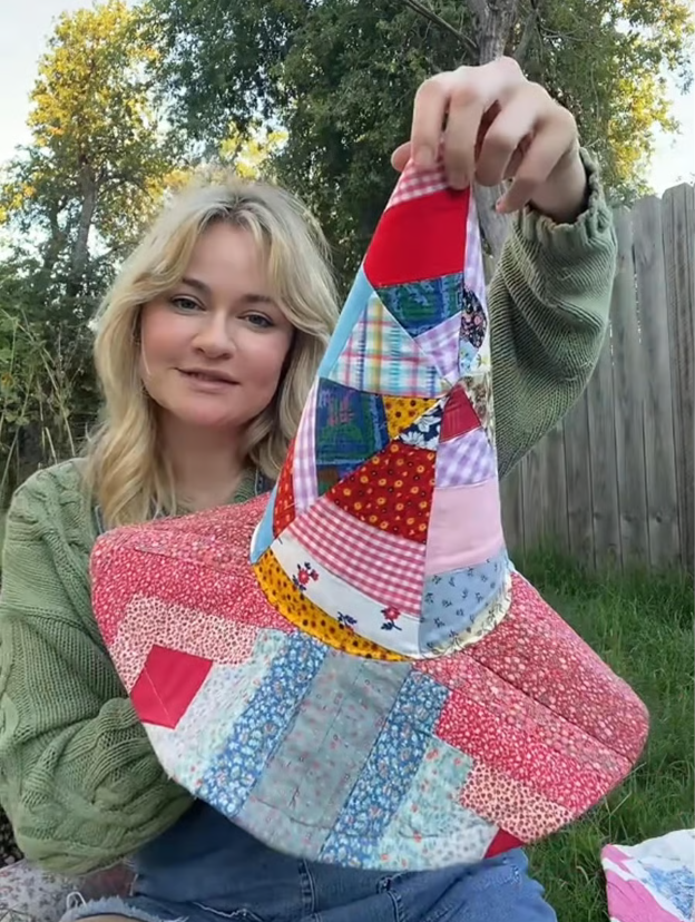 đź§™The Quilted Witch Hat | Handcrafted Folk Art Hat
